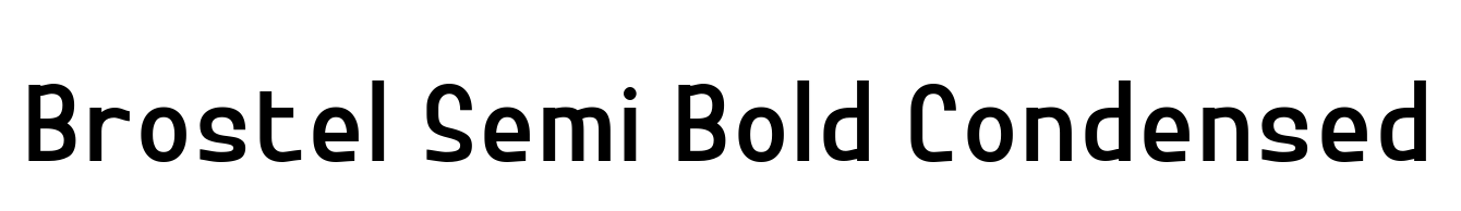 Brostel Semi Bold Condensed